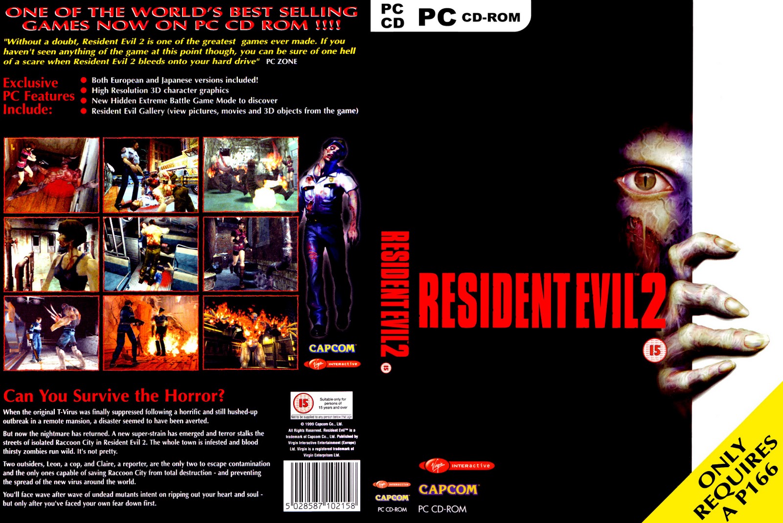 [ Upfile / 110.43 MB ] Resident Evil 2 RIP - Đã Test Resident_evil_2_2001_retail_dvd-front