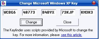 Merubah Windows XP bajakan menjadi GENUIN (ASLI/ORIGINAL) Keyfinder2