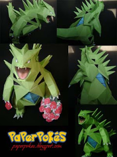 Pokemon en Papercraft Pokemon-tyranitar-papercraft