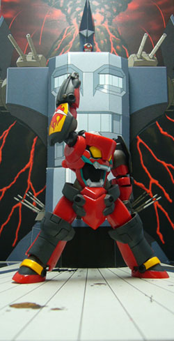 Gainax Gurren Lagann Papercraft Diorama "Dai Gurren" Gurren-lagann-papercraft-diorama-01