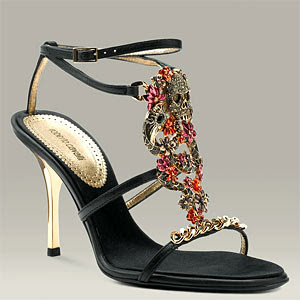 صناديل تحفة Cavalli-skull-sandal