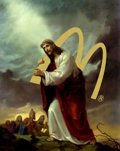 YESUS DISALIB MC D Mcdonalds-jesus