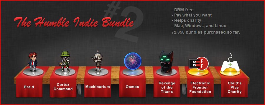 Iniciativas y Compras solidarias: The Humble Indie Bundle #2 Captura