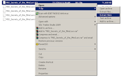 برنامج 7zip لمن يواجهون مشاكل فك ضغط ملفات الوثائقيات 7zip