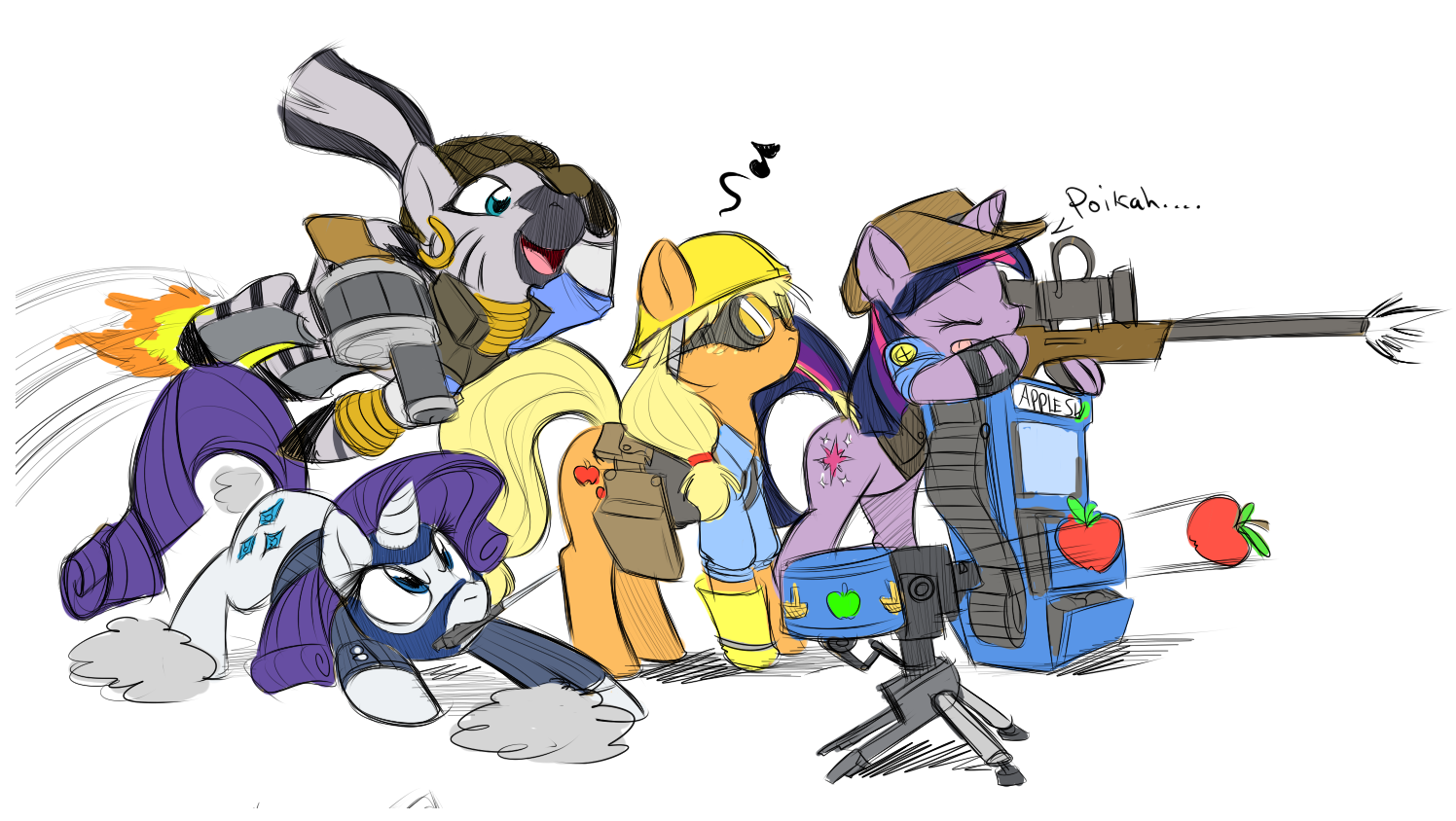 My Little Fortress 2  (Recopilacion De Fotos de Team Fortress 2 con ponis xD) 1295676505.shin0r0z_coltfortressblu