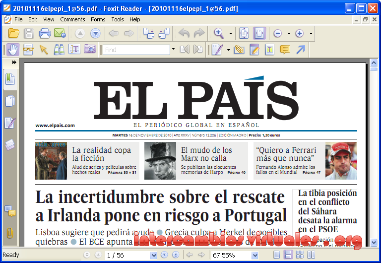 Foxit Reader v4.3.0.1110 Multilenguaje (Español), Versatil Lector de Ficheros PDF 16-11-2010%2B7-24-08