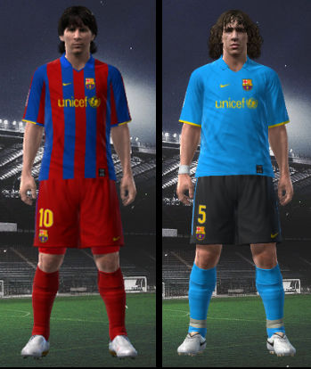 Pes 2010 - Barca 10-11 Player Kits Preview