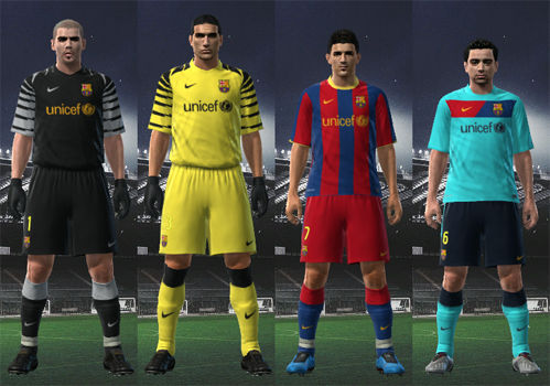 Pes 2010 - Barcelona 10/11 Kit Set Preview