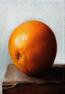 طريقة رسم البرتقالة Orange