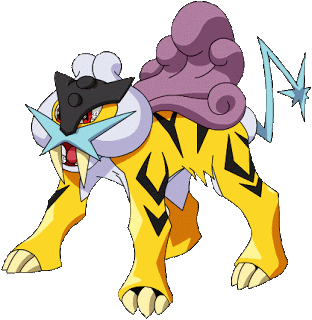 Pokémons Lendarios Disponiveis Raikou