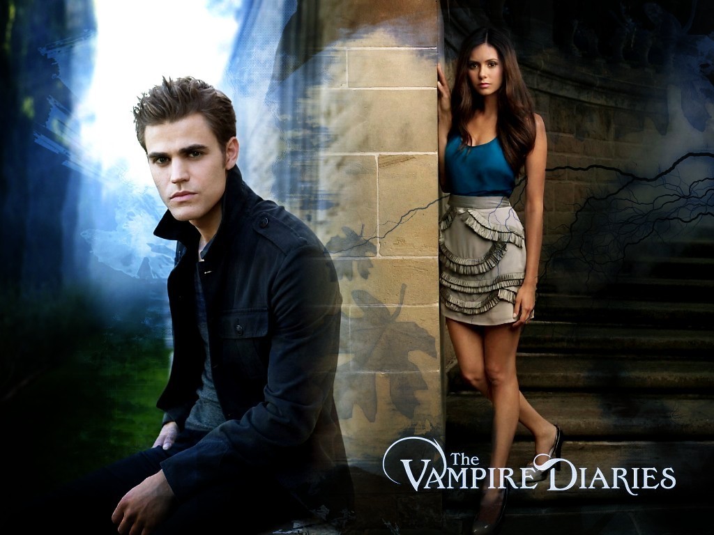 The Vampire Diaries Stefan-elena-the-vampire-diaries-8415250-1024-768