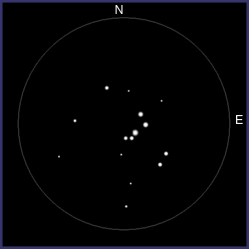 NGC1662, cúmulo abierto en Orión. NGC1662-02