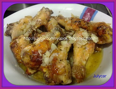 Alitas de pollo al ajillo Horno turbo conveccion  230120111603