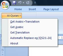 Setup Al-Quran dalam word Quran2