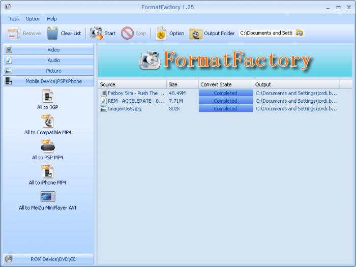 تحميل اسرع برنامج محول الفيديو والصور والاغاني . Format-factory