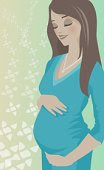 ازياء انيقه للحوامل Happy-woman-pregnant-cartoon3