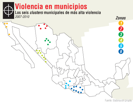 'La Familia' narcogobierno en Michoacán OG-Municipios_violentos_mapa
