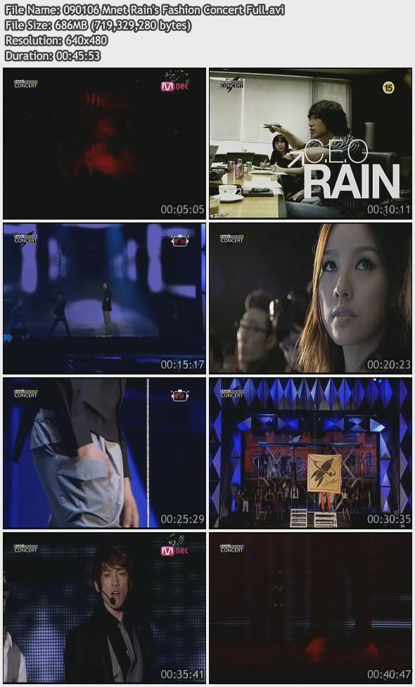 [090106] Rain's Fashion Concert [686M/avi] 090106MnetRainsFashionConcertFull