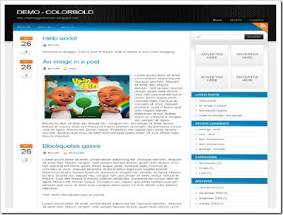 நவீன வசதிகளுடன் கூடிய 2010 க்கான Latest Blogger Templates ColorboldBloggerTemplate_thumb