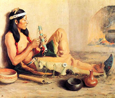 La flauta (cuento indio) Native-american-flutes-5