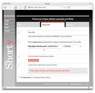 Shorty - Script Open source para crear Anonimizador de Links [script] Shorty