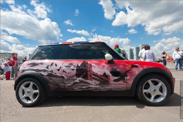  Amazing Aerography Art On Cars  Aerography_Car_Arts_25