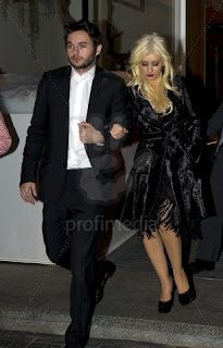 Christina y Matt saliendo de fiesta posterior al estreno de Burlesque  en Madrid Profimedia-0088252834