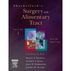 Shackelford's Surgery of the Alimentary Tract - 6th Edition SURGERY