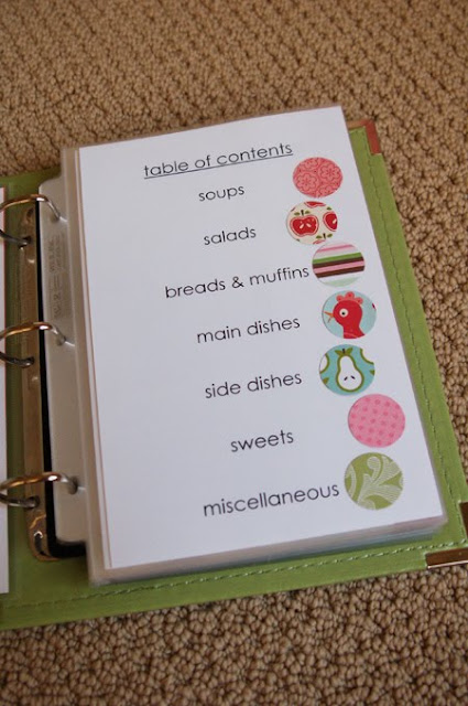 Pour organiser un album Recipebook_toc_web