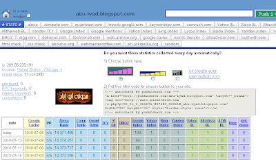 إحصائيات مدونتك او موقعك على أكبر محركات البحث  Push2chak2