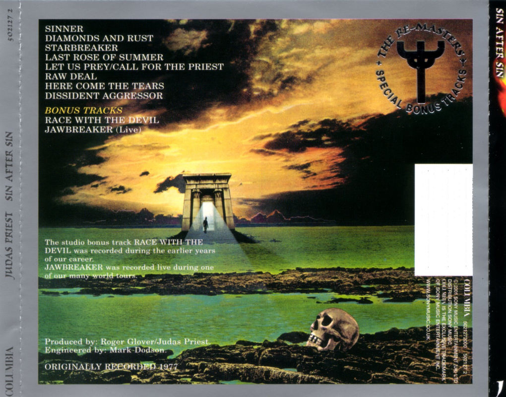 JUDAS PRIEST - DISCOGRAFIA COMENTADA VOL. I : BRITISH STEEL (1980) - Página 8 Judas_Priest_-_Sin_After_Sin_Remastered-back