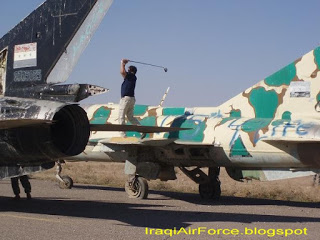 بالصورماذا فعلت وتفعل قوات الاحتلال الغاشمة بطائرات القوة الجوية العراقي IqAF-MiG-21-04