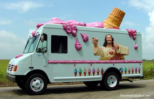 FOTO MODEL GRATISAN PALING TERKENAL SEJAGAD RAYA Jesus-ice-cream-truck1