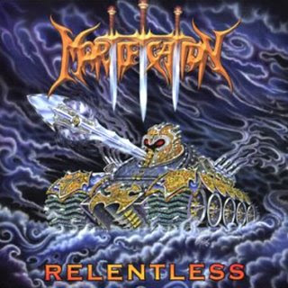 Metal album covers with TANKS! Mortification_-_Relentless