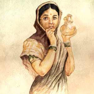 சொந்த ஊருக்கு எழுதும் மடல் The_Milkmaid_miniature_painting