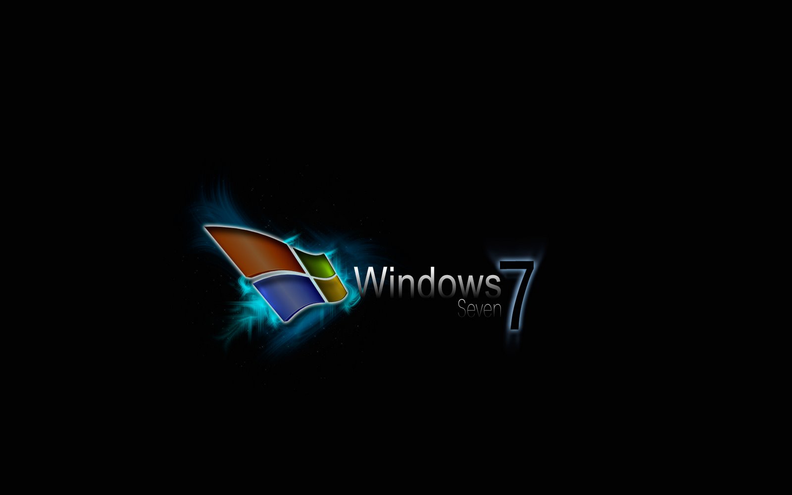 خلفيات ويندوز سفن لسطح المكتب Windows_seven_black_wallpaper