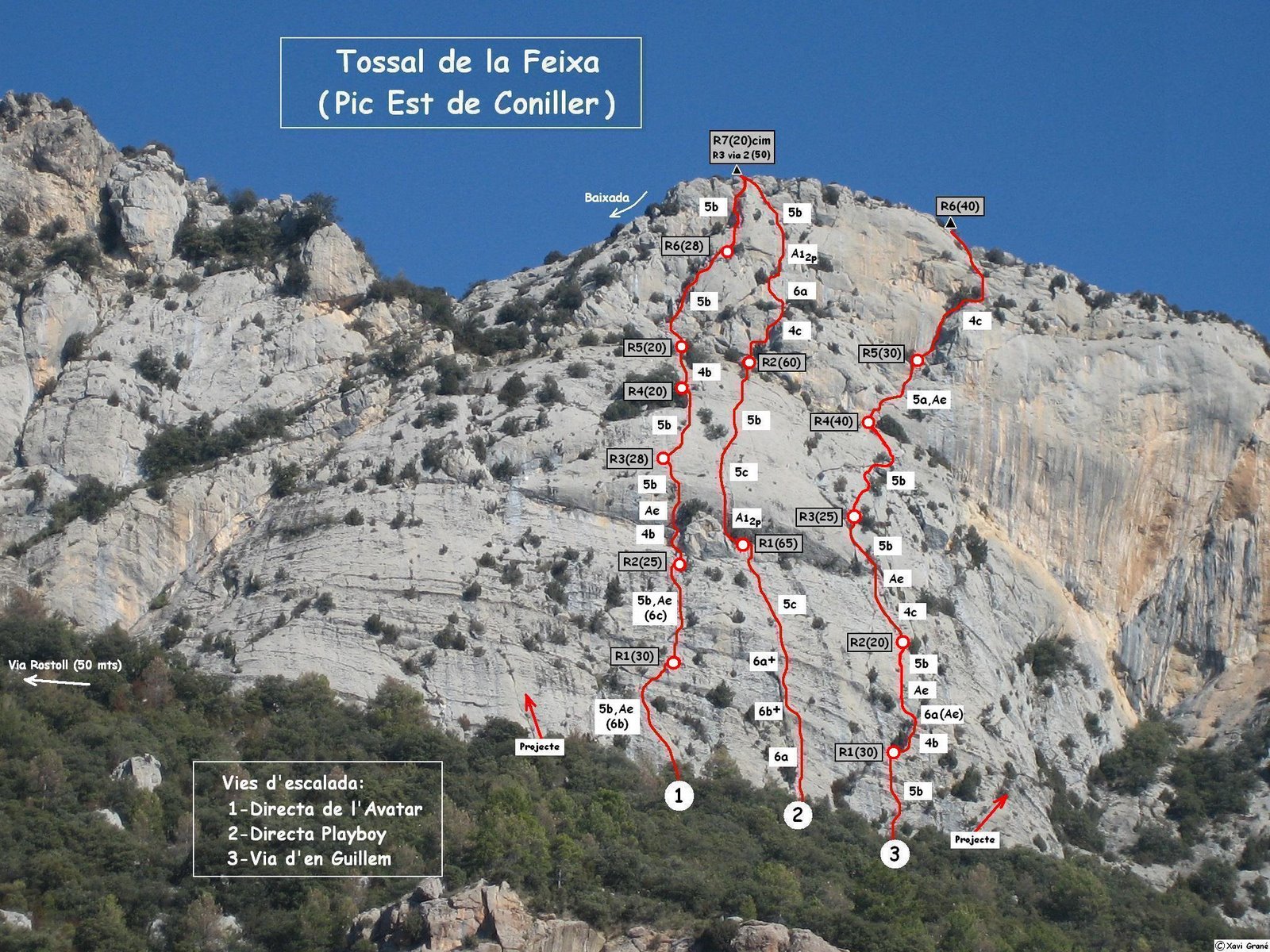 17. 03/02/10 MIERCOLES - Tossal de la Feixa. Vía d´en Guillem, 6a/6b? (5b/Ae), 185m Ressenya%2BTossal%2BFeixa