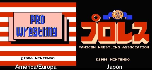 Pro Wrestling ( primer juego de wrestling) Titlescreen