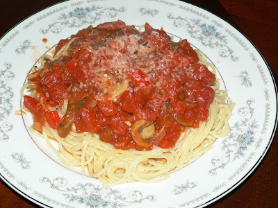 Spaghettini Primavera et parmesan de Mireille P1120697