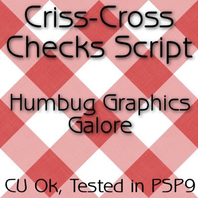 Criss-Cross Checks Script (Humbug Graphics Galore) Preview