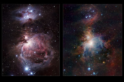 Hubble telescopio Orion_vista_vis_infrarroja