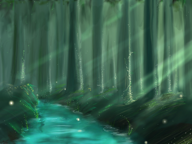 [Iniciante] Efeito de Luz no Photoshop Forest_light_by_chiri_chan