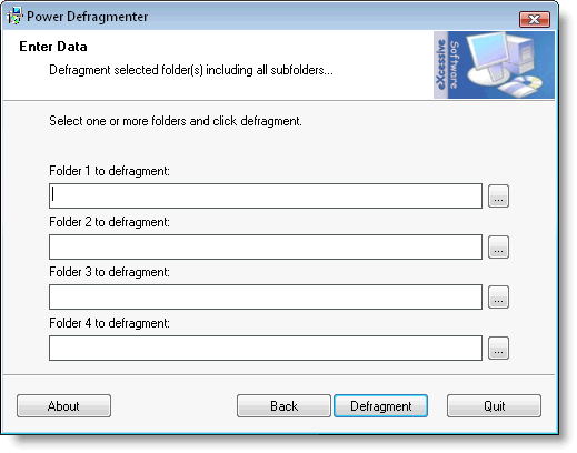 Defragmentation செய்ய இலவச மென்பொருள் - Power Defragmenter 3.0 P3-folders