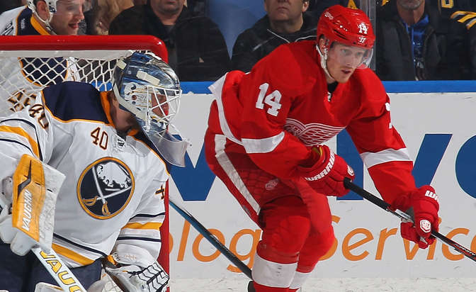 All-Star Larkin guides Red Wings to shutout win over Sabres, 3-0 575402_1453511567972