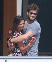 Nina Dobrev and Asustin Stowell enjoy the ocean off the cost the French Riviera (July 26) 0uwNTsTr