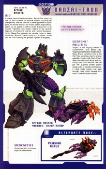 Encyclopédie Transformers des personnages Decepticons 2coimPoj