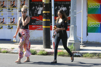 Nina Dobrev with Hilary at Alfred Coffee & Kitchen in West Hollywood (July 29) Hl3kUy44