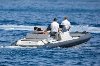 Nina Dobrev and Asustin Stowell enjoy the ocean off the cost the French Riviera (July 26) Qw3sl6l2