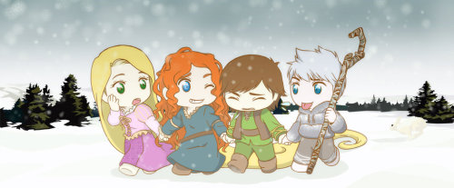 (Fan art) Merida, Rapunzel, Jack et Hiccup - The Big Four - Page 22 Tumblr_mrfm04xhPS1svyulpo1_500