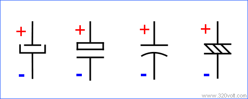 En Basitinden Temel Elektronik Kondansator-sematik-semboller